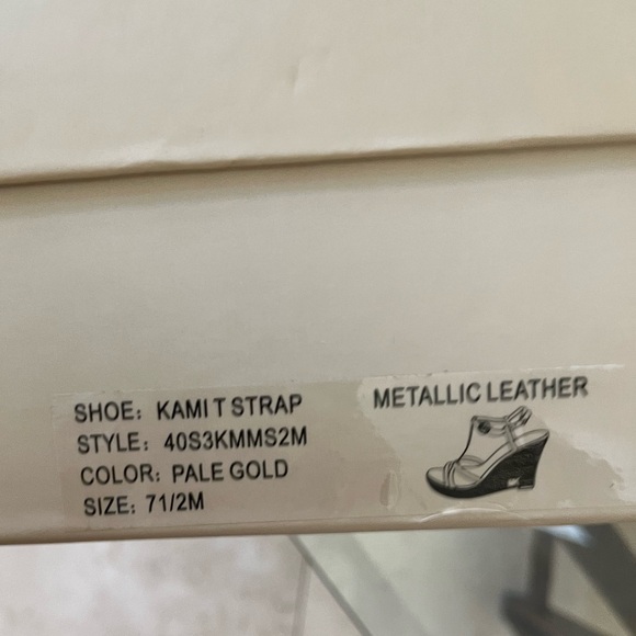 MICHAEL KORS metallic leather wedge espadrille - Picture 4 of 7